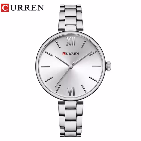 Curren 9017 Ladies Watch Women Quartz Watche - Silver